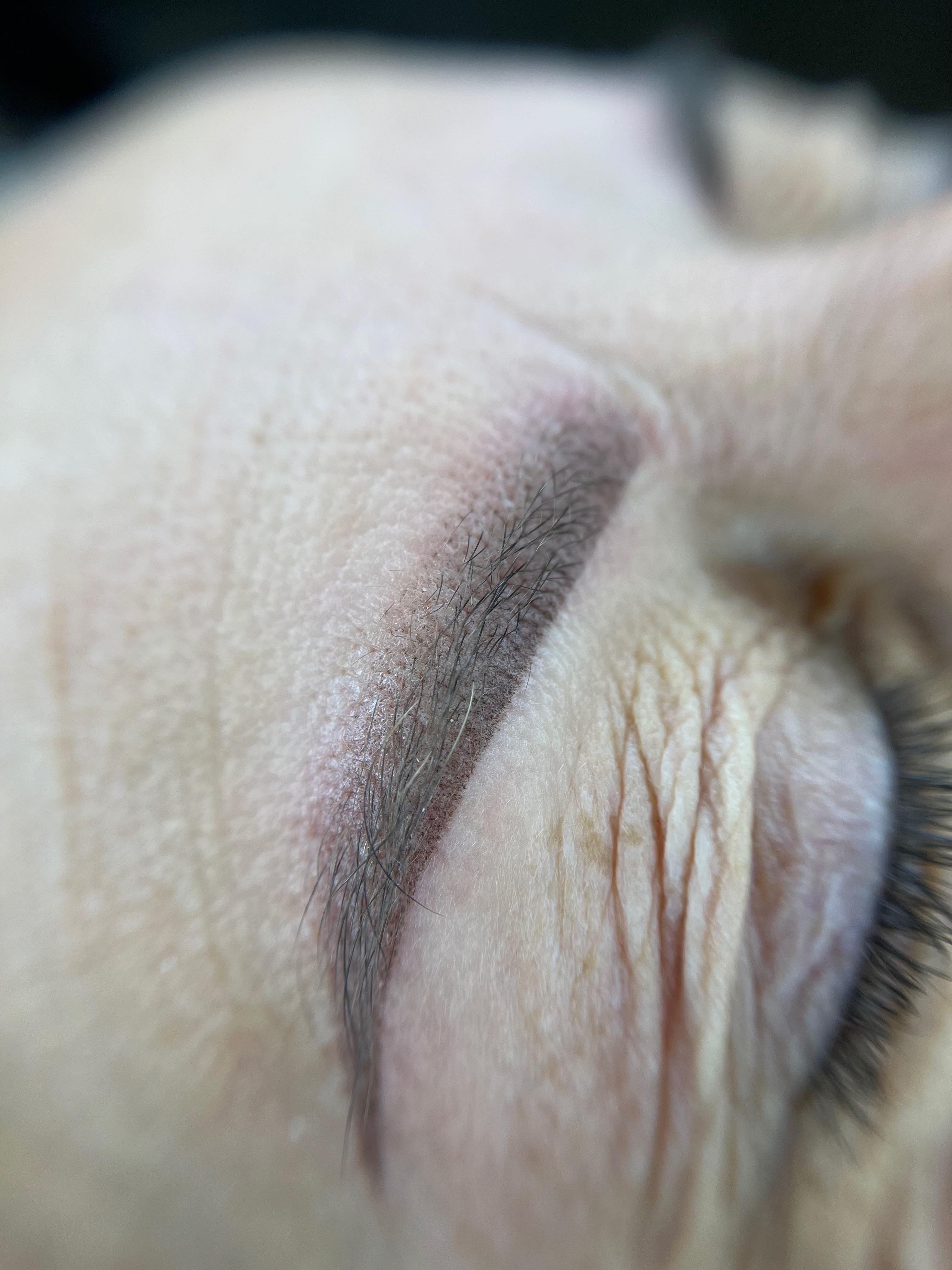 Powderbrows direct na de behandeling