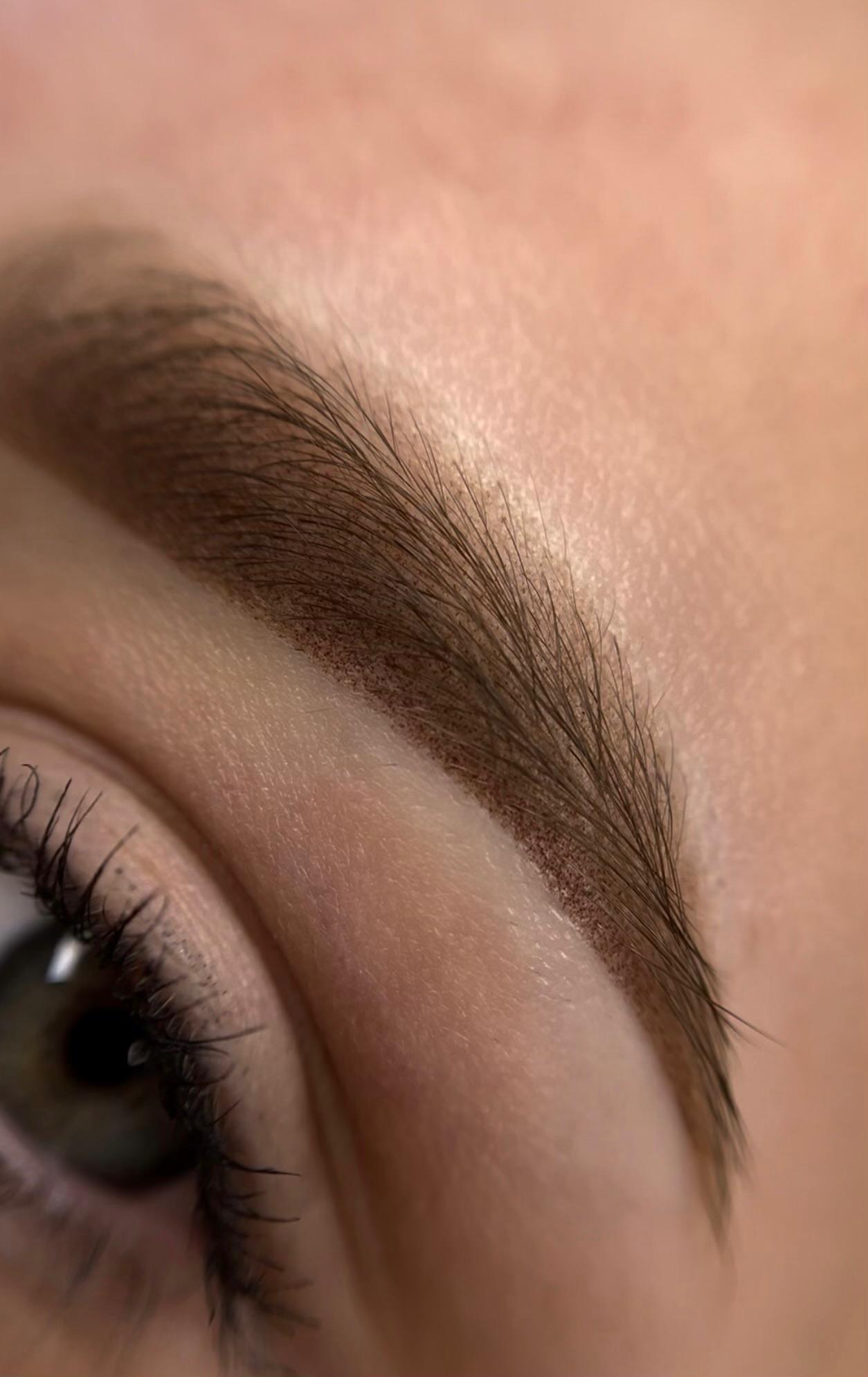 Powderbrows direct na de behandeling