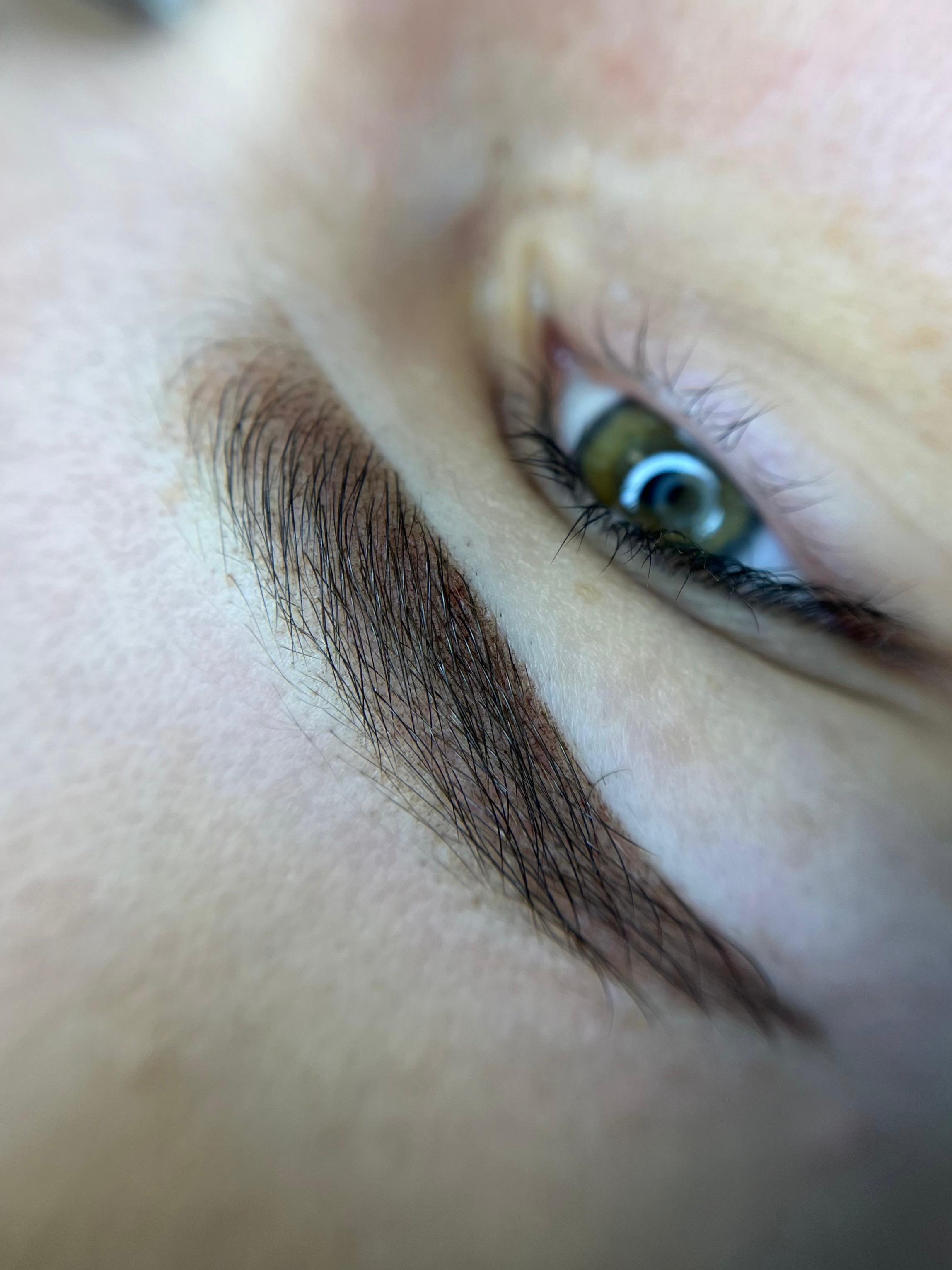 Powderbrows direct na de behandeling