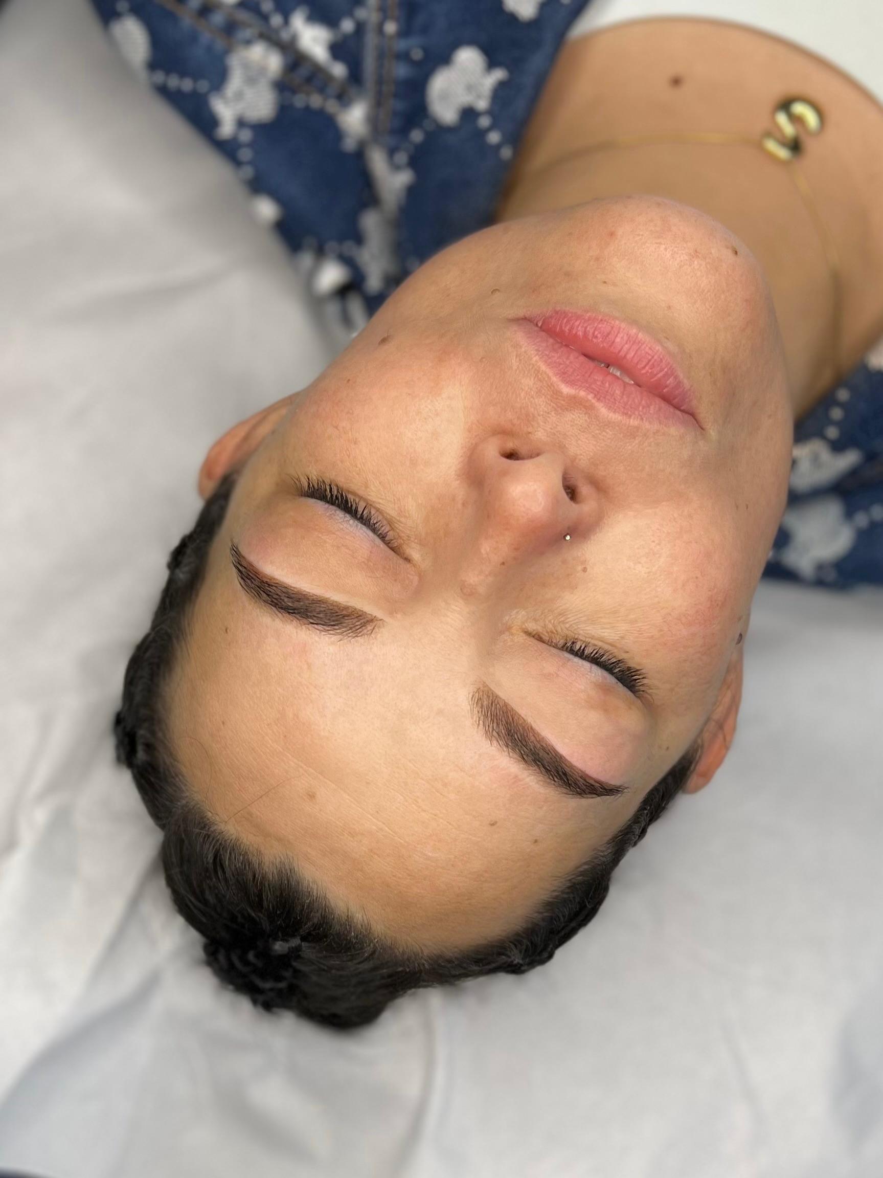 Powderbrows direct na de behandeling