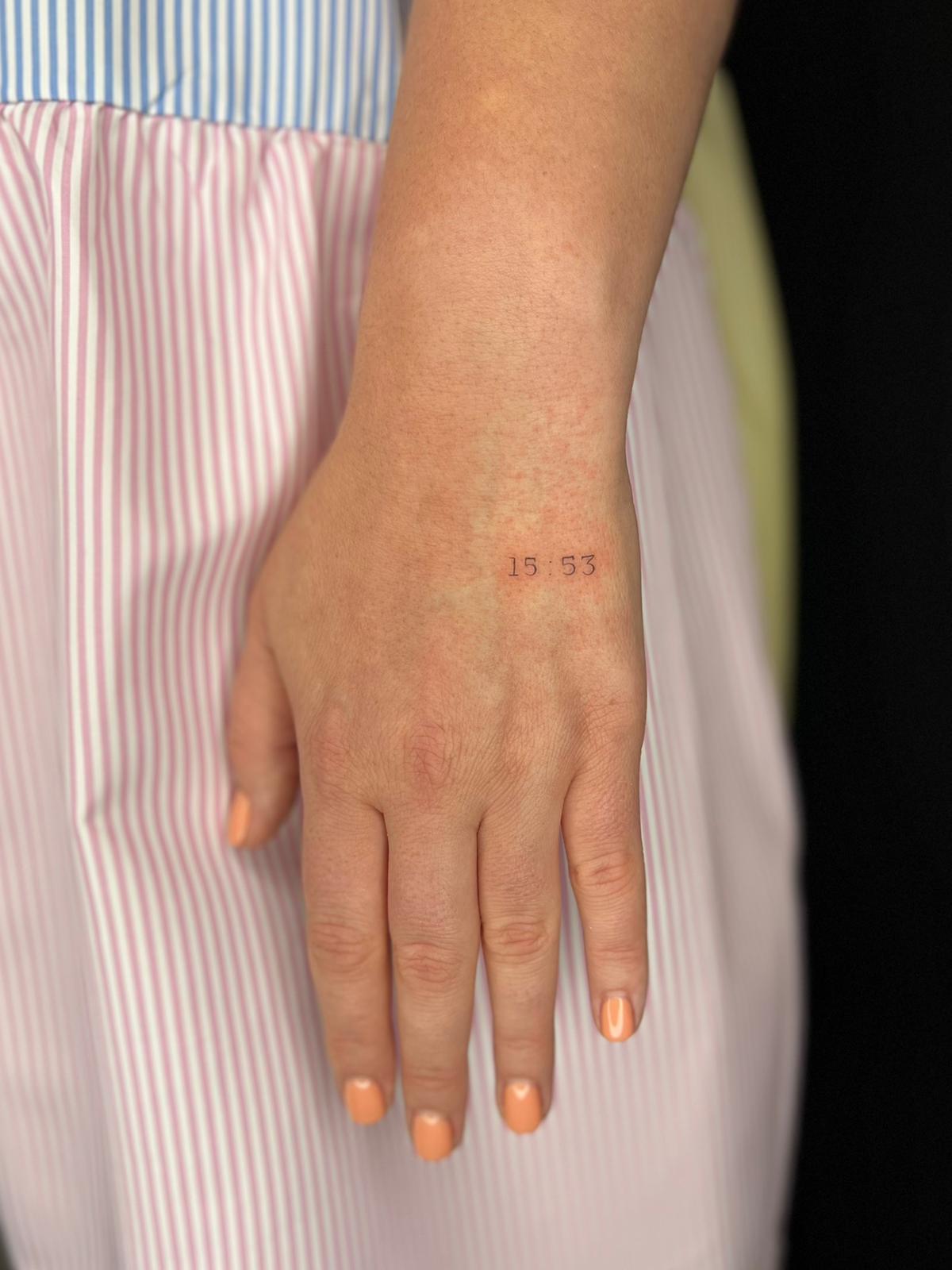 Fineline tattoos, direct na de behandeling