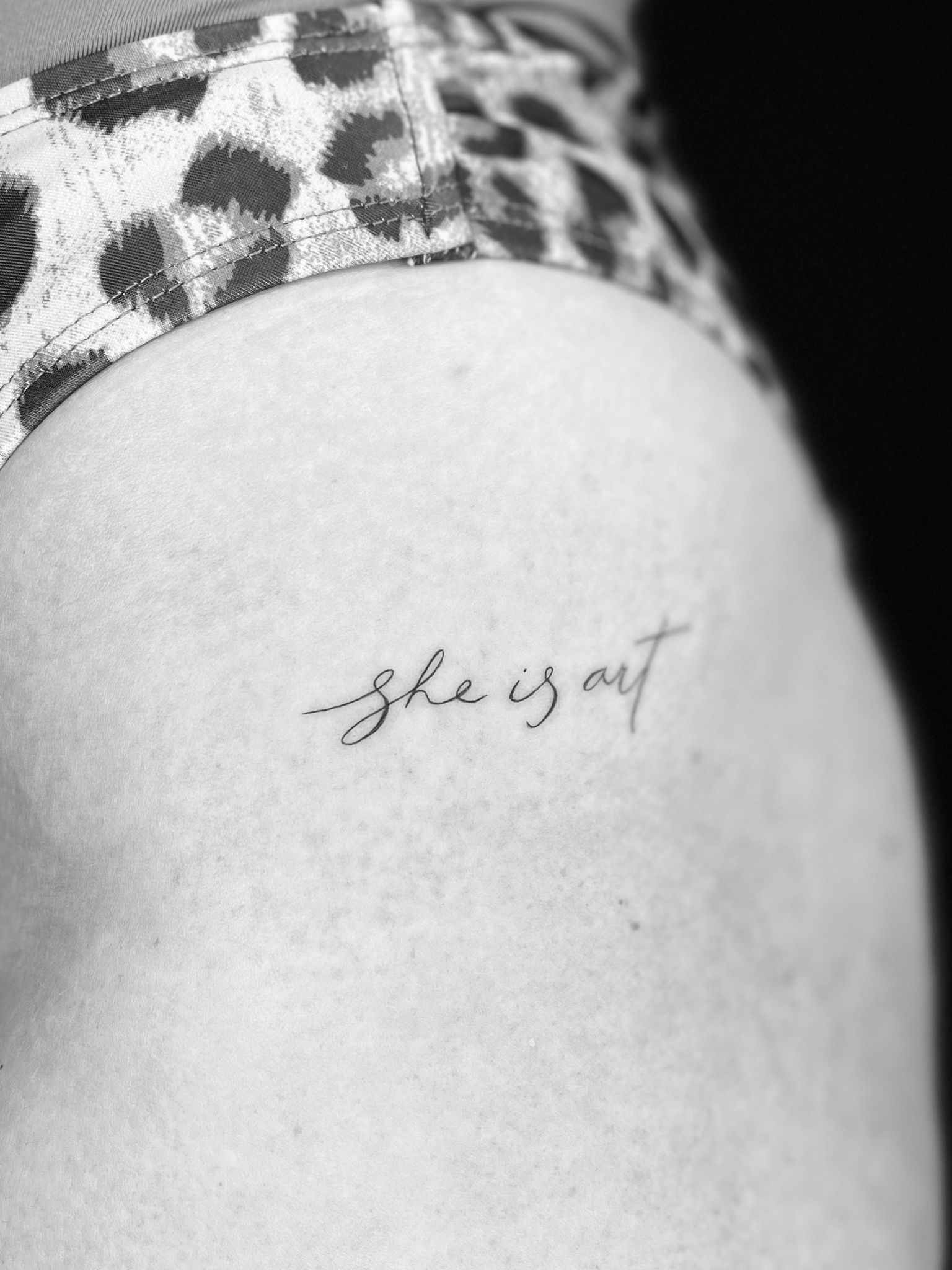 Fineline tattoos, direct na de behandeling