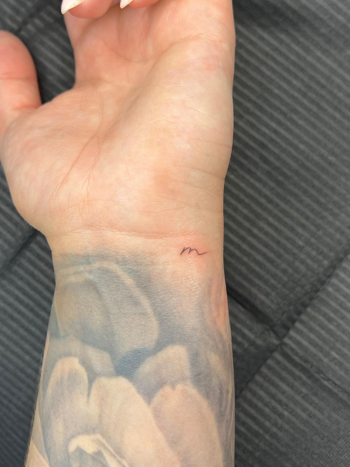 Fineline tattoos, direct na de behandeling