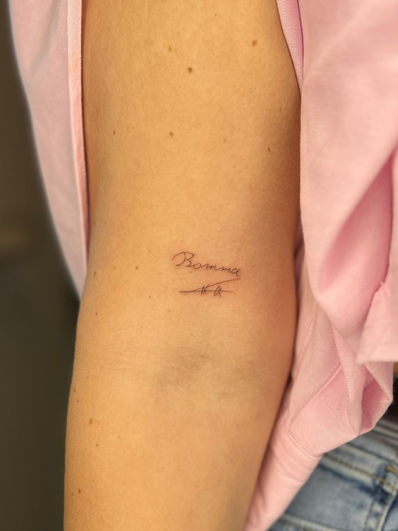 Fineline tattoos, direct na de behandeling