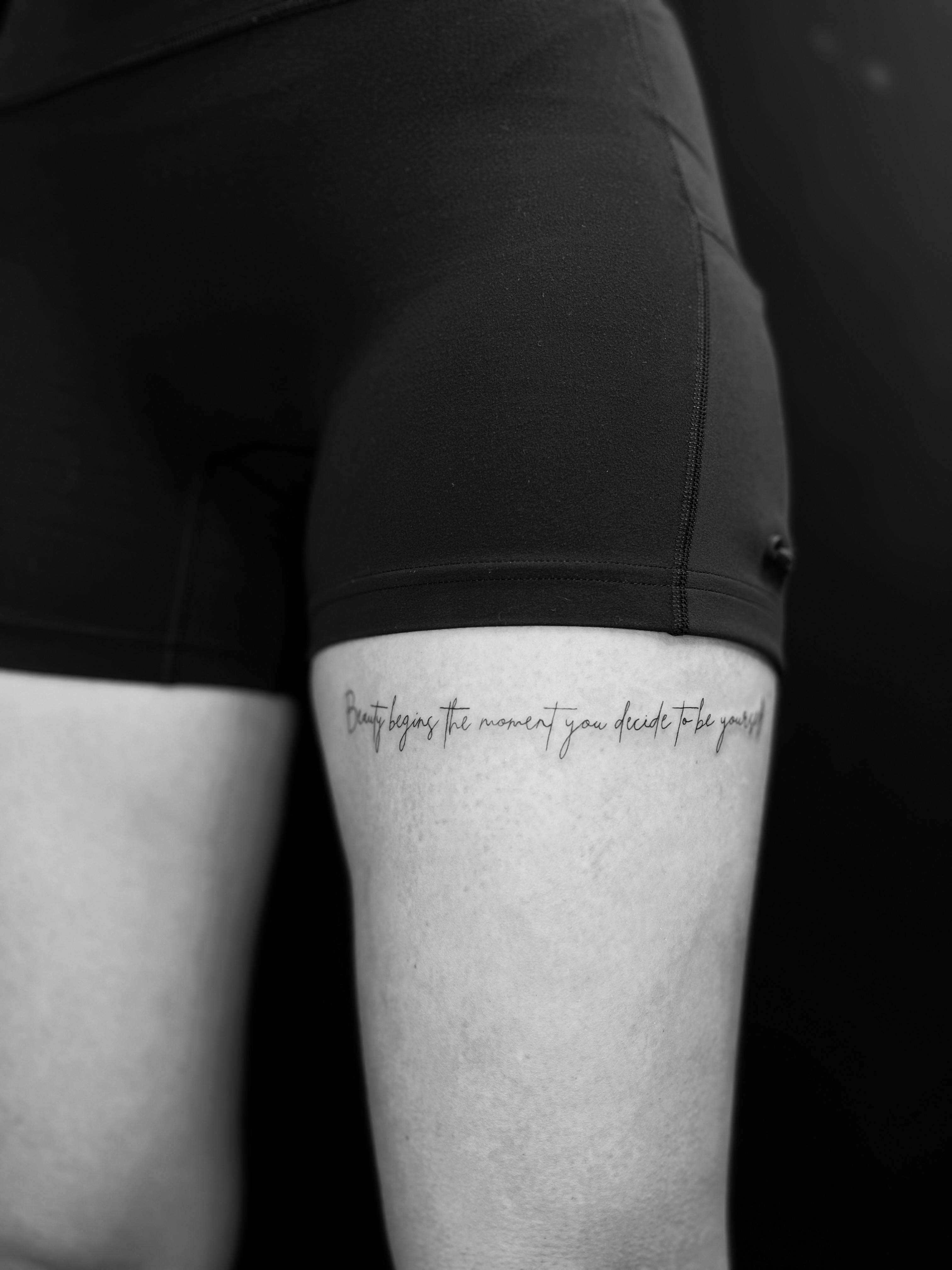 Fineline tattoos, direct na de behandeling