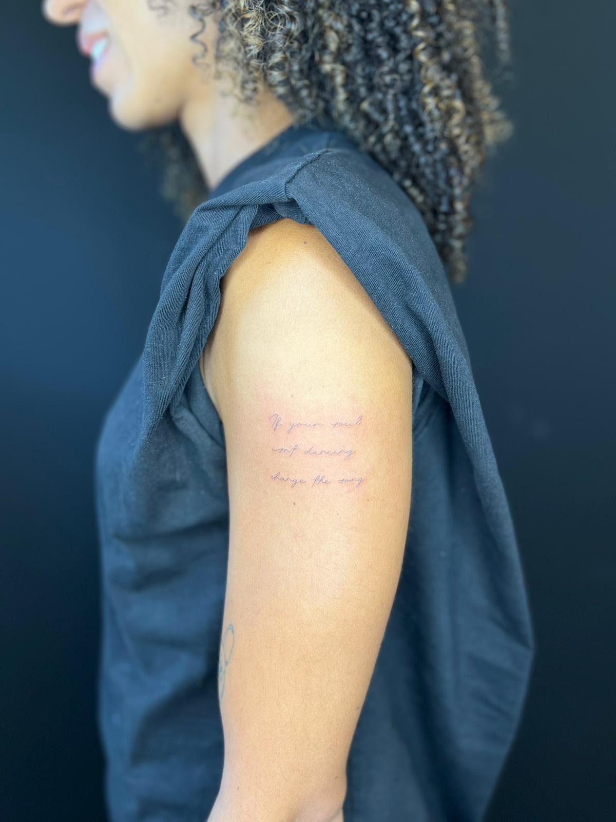 Fineline tattoos, direct na de behandeling