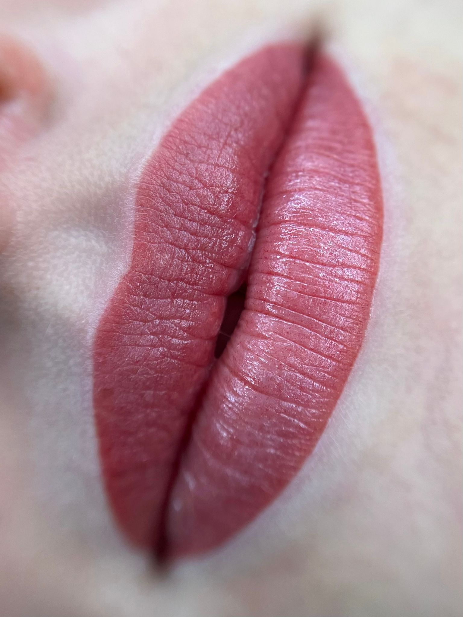 Lippigmentatie direct na de behandeling